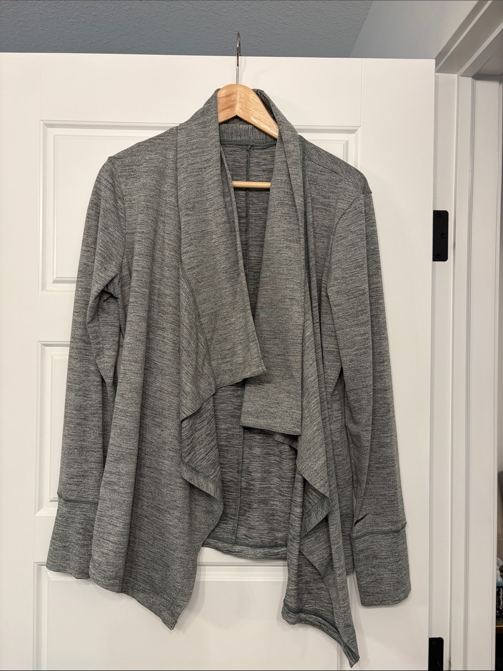 Nike Charcoal Gray Open Drape Cardigan